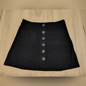 Zara Trf Faux Suede Mini Skirt